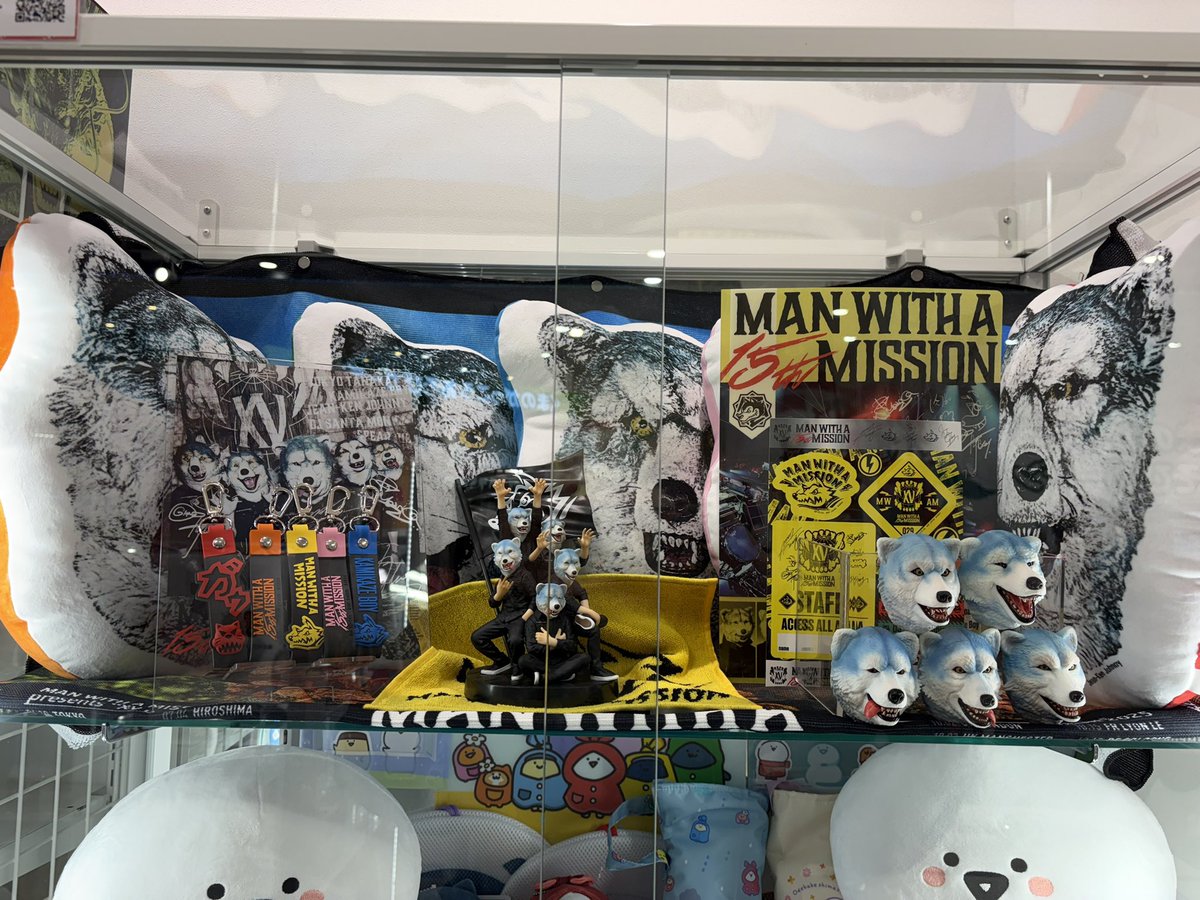 MAN WITH A MISSIONの一番くじのサンプル飾ってあった お顔マグネット