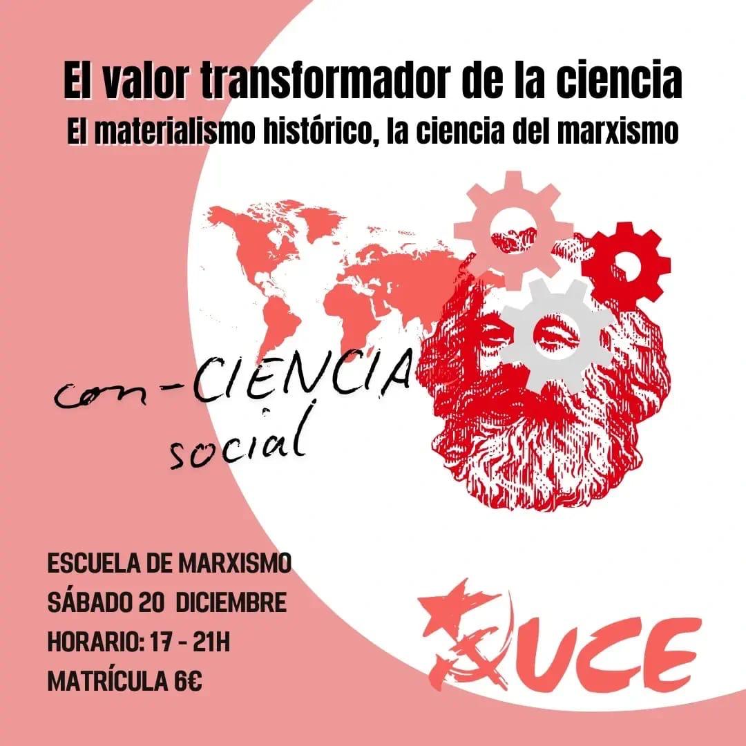 *HILO SOBRE EL MATERIALISMO HISTÓRICO, LA CIENCIA DEL MARXISMO*
El pasado sábado celebramos una Escuela en varias ciudades del país, con cientos de asistentes. 
Vamos a compartir las síntesis de las conclusiones que sacamos. No te las pierdas en el siguiente hilo!

#marxismo