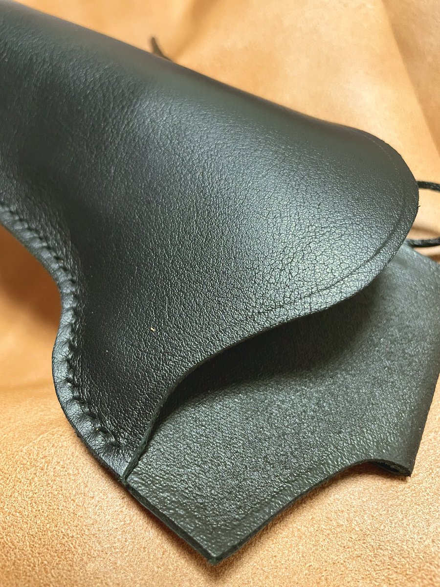 コルトM1851ネイビー用左利きレザーホルスター イタリア産タンニン鞣し