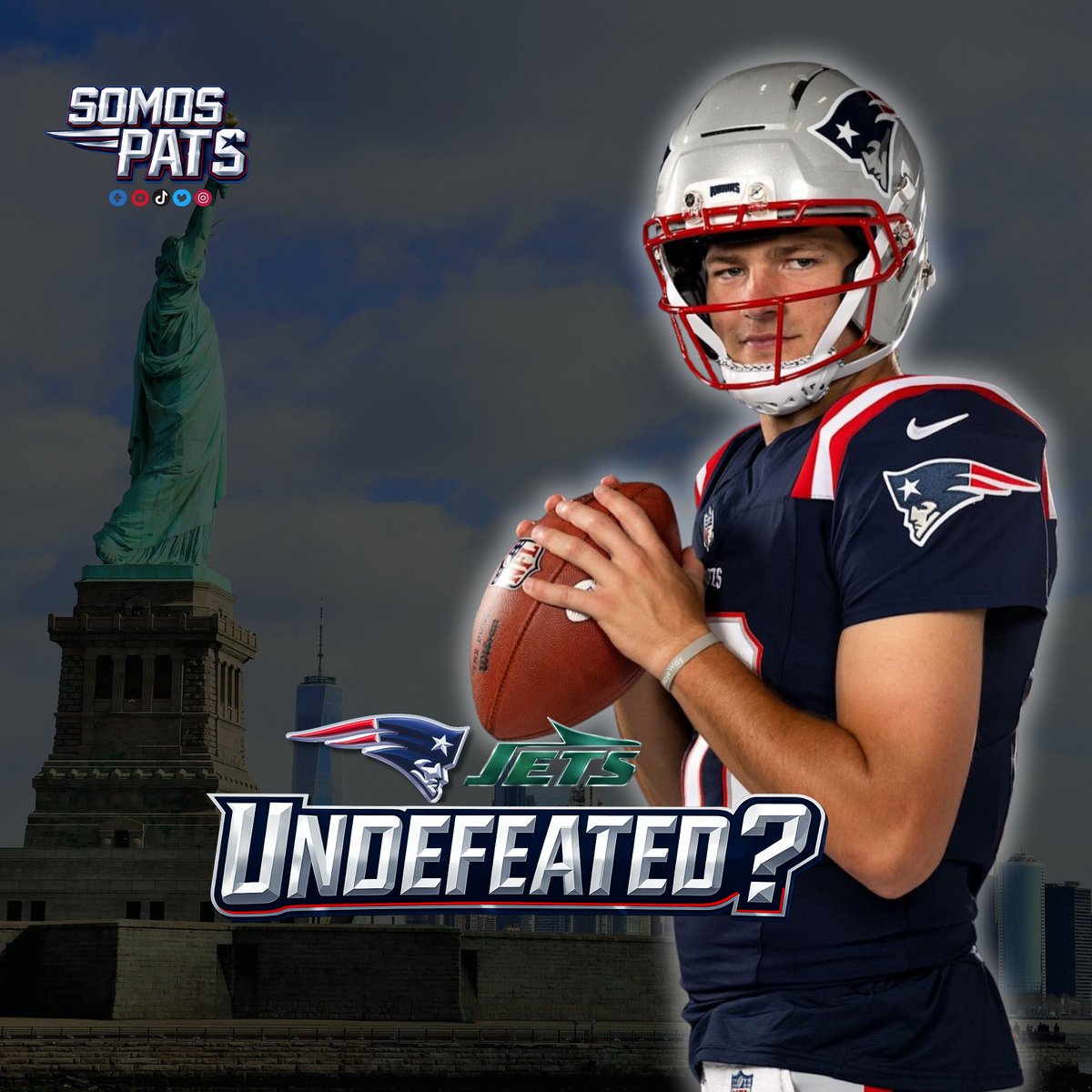 Somospats_'s tweet image. 🇲🇽
**Si los New England Patriots ganan este fin de semana en Nueva York, cerrarían la temporada regular INVICTOS COMO VISITANTES 🛣️🔥
Un reto enorme, un escenario hostil… ¿lograrán la hazaña? 💪🏈 #UNDEFEATED #PatriotsNation
🇺🇸
**If the Patriots win this weekend in New York,