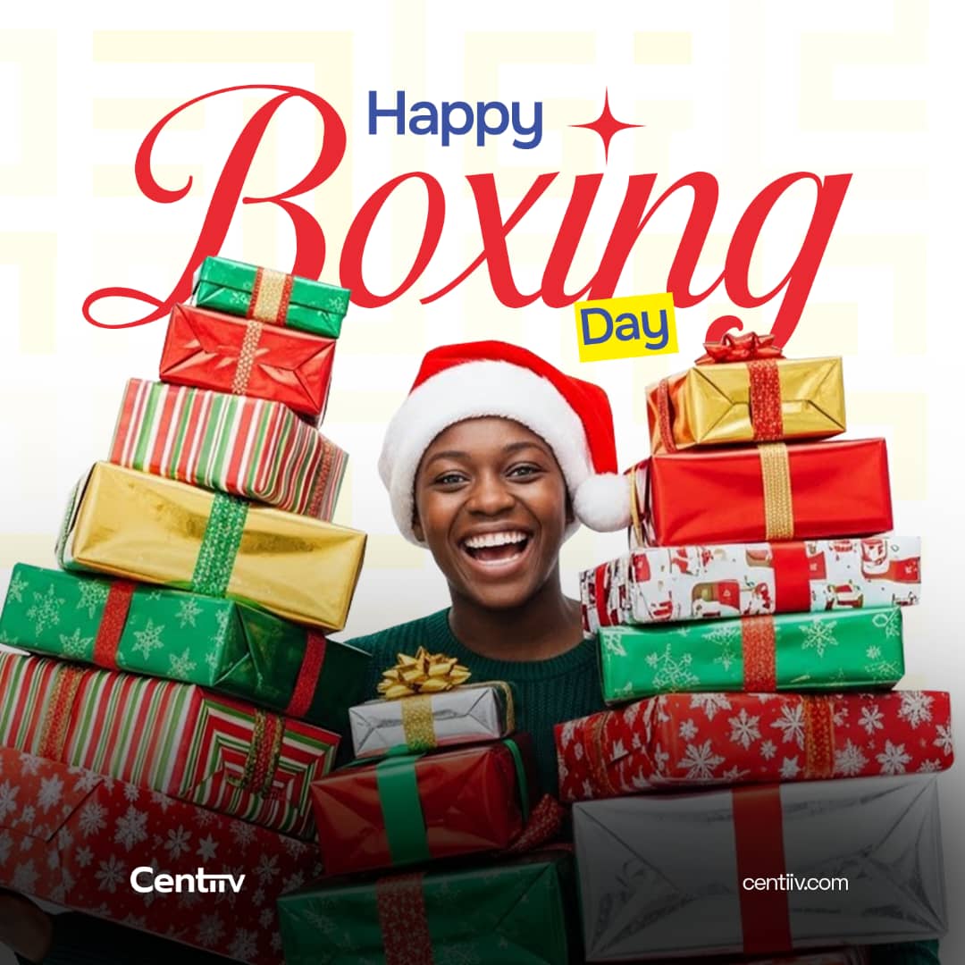 _Centiiv's tweet image. Happy Boxing Day from Centiiv 

More joy. More giving. Less worry. 
Wishing you a season full of smiles and seamless payments.

#BoxingDay #Centiiv #NewOpportunities #PaymentSolutions #HappyHolidays