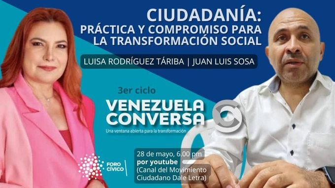 ForoCivicoVzla's tweet image. #RecuentoAnualFC ¿Cómo la participación cívica fortalece la democracia y el desarrollo social? Junto a @LUISA_HRT y @JuanLuisSosa2, el 3er ciclo de #VenezuelaConversa cerró con un debate clave: ciudadanía, práctica/compromiso para la transformación social. youtube.com/watch?v=WqvBFq…