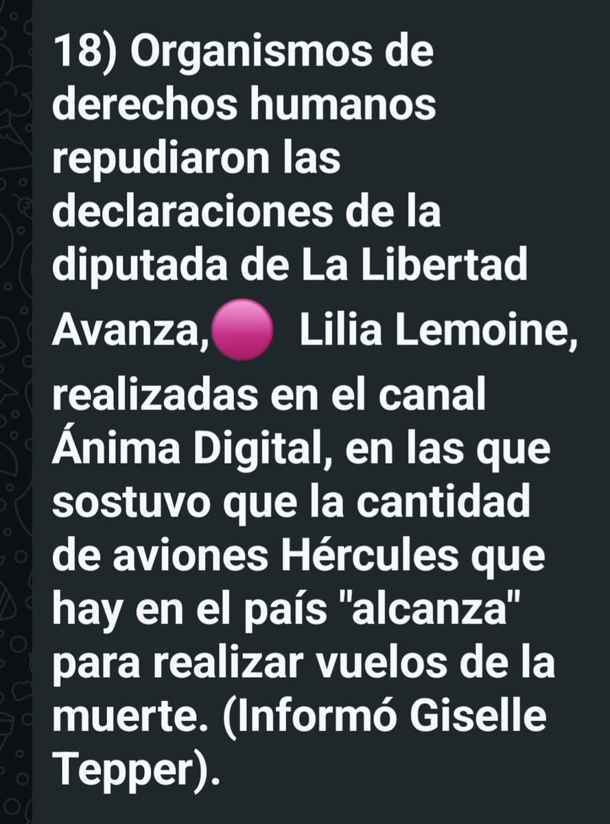 Me adhiero a las declaraciones de los organismos de DDHH y repudio las declaraciones de la diputada Lilia Lemoine. #Son30Mil <a href="/nomataras/">No Matarás</a> <a href="/GuillermoPrein/">Guillermo Prein</a>