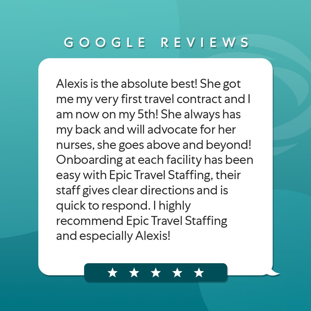 We love supporting our travelers every step of the way—thank you for trusting Epic Travel Staffing! 

#TravelNurseLife #EpicTravelStaffing #NurseAppreciation #TravelNurseJourney #NurseAdvocate