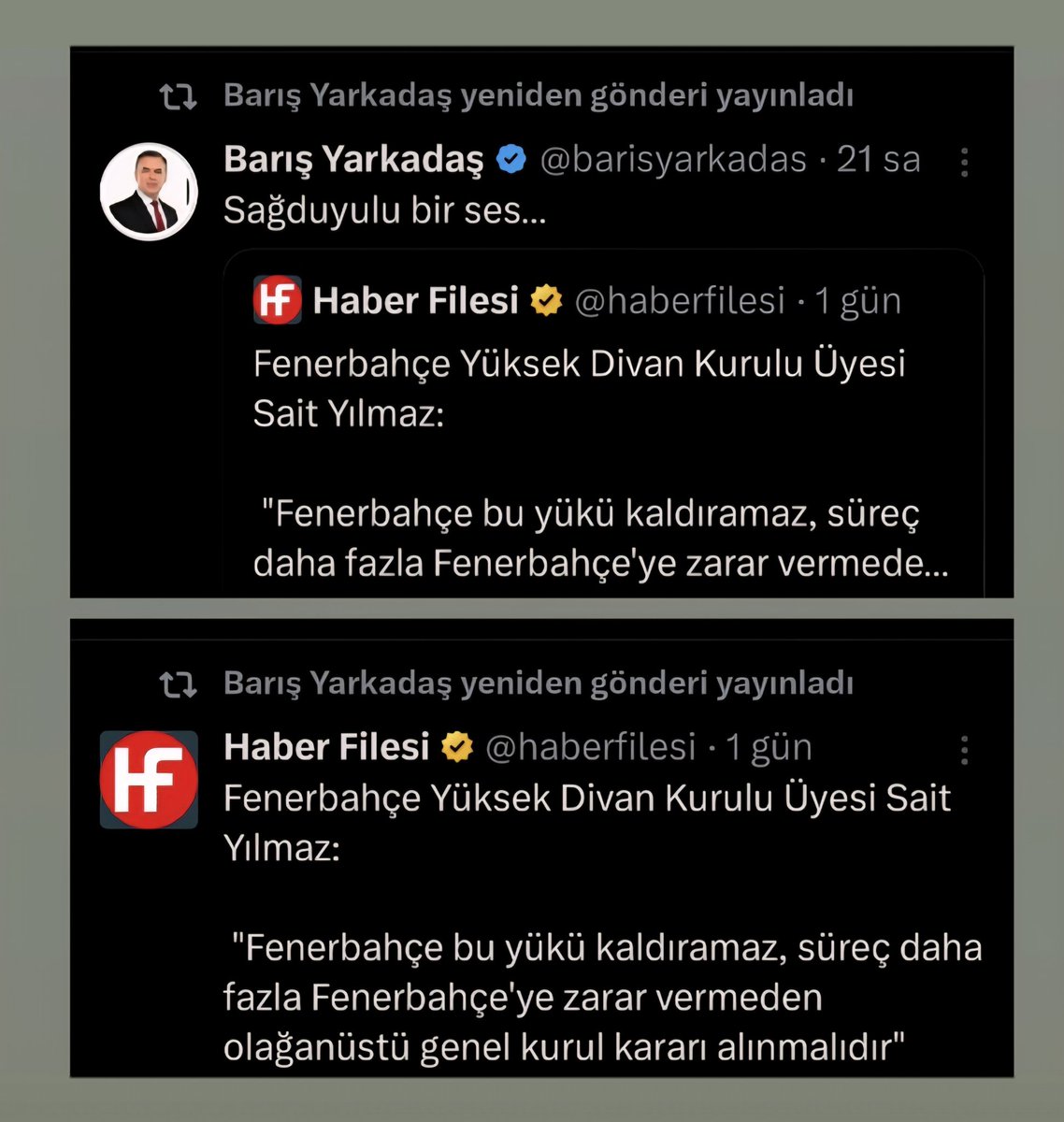 Plusglobal_tr's tweet image. Erden Timur ile ilgili tek paylaşımı yok ama son 10 saatte Fenerbahçe Başkanı Sadettin Saranla ilgili 4 paylaşımı RT'lemiş. 

Sorsak; mesleği 'şerefimle' yapıyorum dersin değil mi? @barisyarkadas