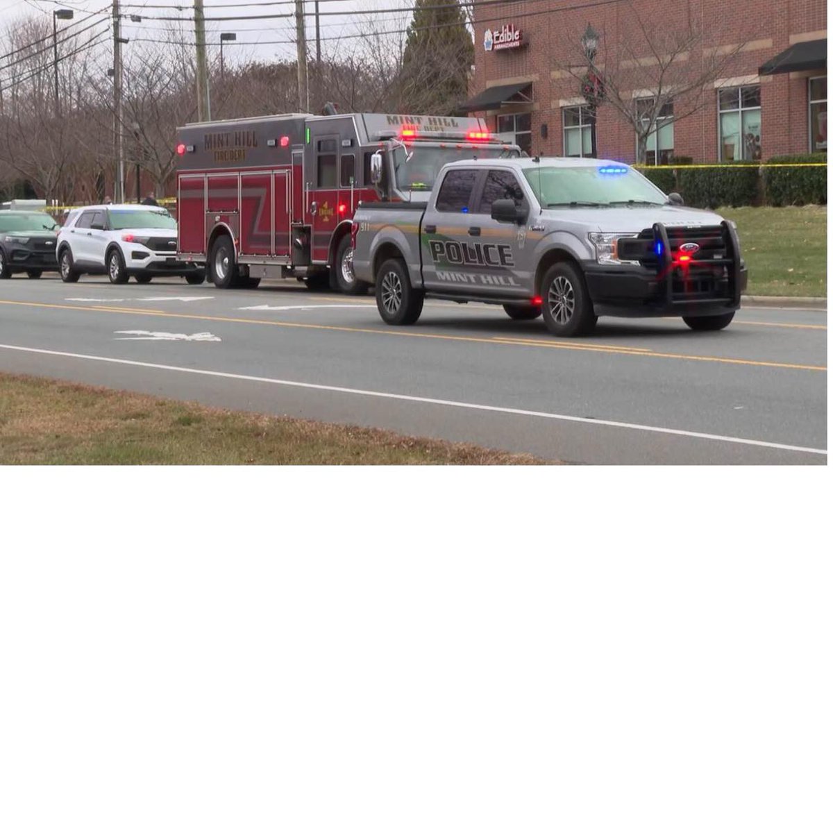 2 COPS SHOT: Two Mint Hill Police Department, NC officers are in critical condition after being shot Friday morning while responding to a child custody exchange at a shopping center on Matthews–Mint Hill Road. Police say the suspect produced a firearm, exchanged gunfire with