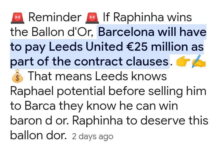 the_marcoliboy's tweet image. This is the same reason they didn’t campaign for Raphinha to win the Ballon D’or😭 Poverty is a curse 💔