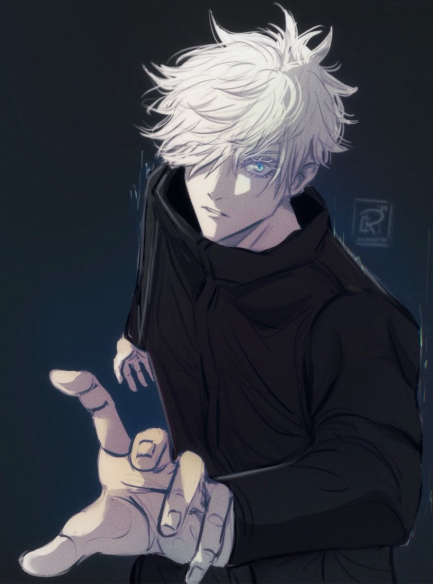 ellari_art's tweet image. redrawing this deadly #gojo 😮‍💨
