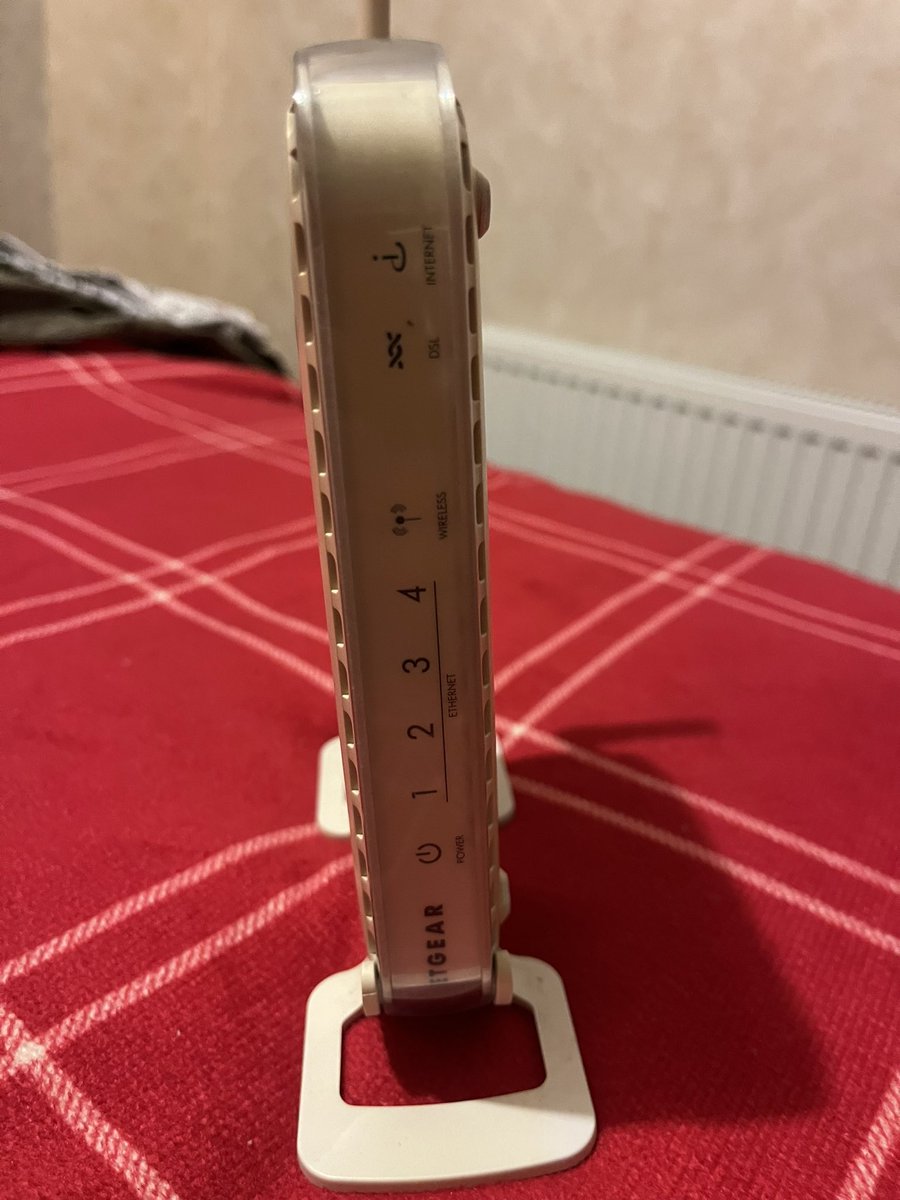 My 2008 Adsl modern has finally given up talking to the servers. Thankfully <a href="/Plusnet/">Plusnet</a> sent out a new shinny hub to replace it. Wonder if that one will last 15+ years