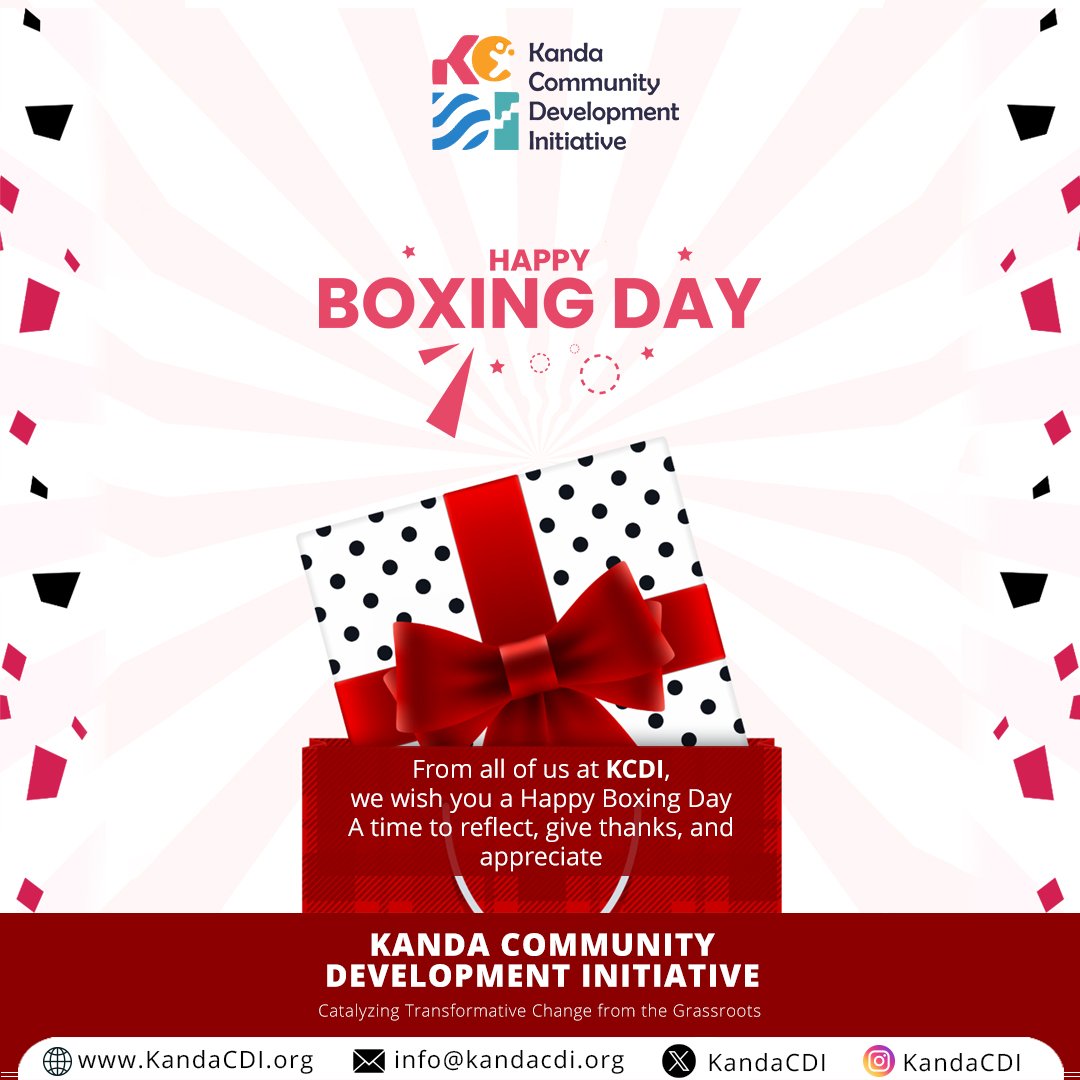 KandaCDI's tweet photo. Happy Boxing day, give a gift that truly matters. 🎁
Hope. Care. Opportunity. 💙

#kcdi #MerryChristmas #BoxingDay https://t.co/Zg8sRey8fo