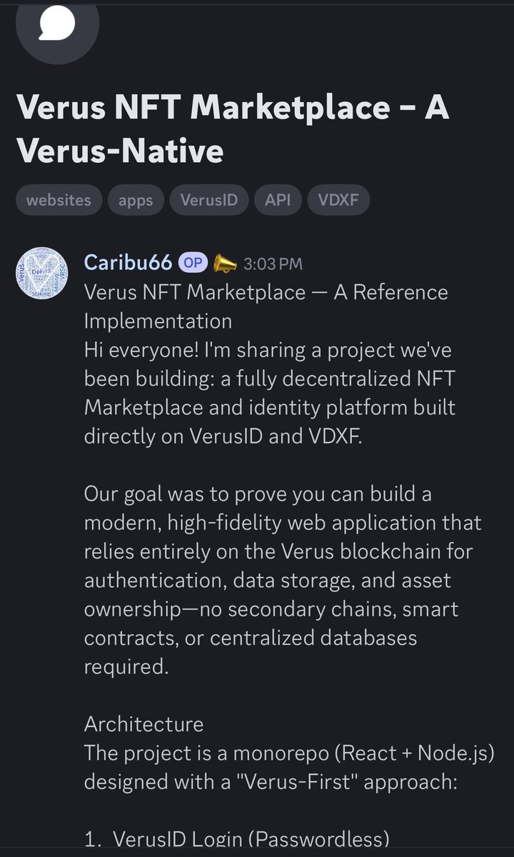 Gamevid4's tweet image. Another really nice looking project being built on Verus just announced in the builders channel on Discord. 

I truly pity the people selling $VRSC with the amount really innovative things being built that can only be built on Verus because of the unique technology in Verus ID’s…