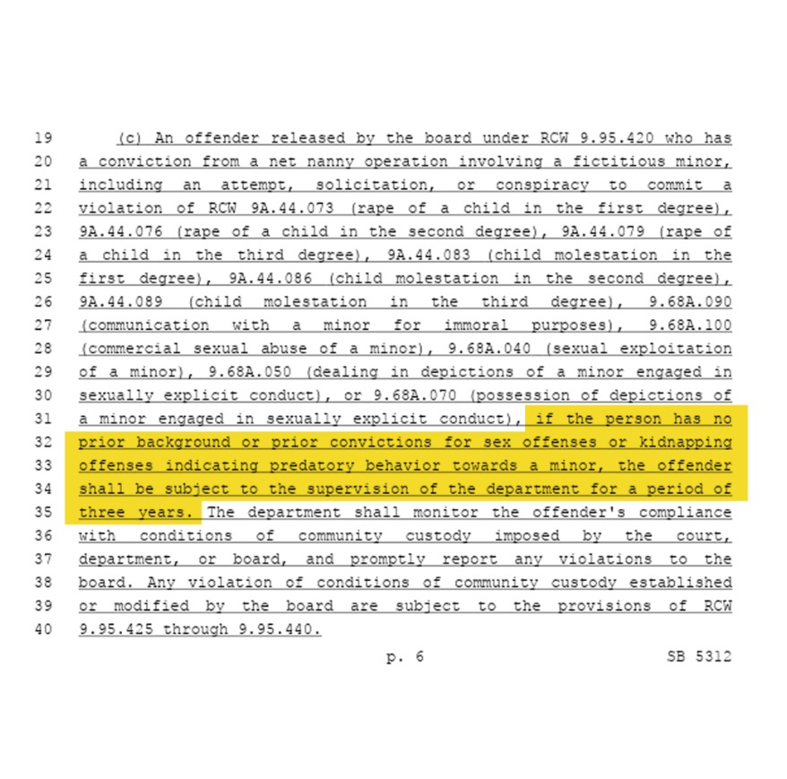 libsoftiktok's tweet image. OMG. The Washington State Sentencing Guidelines Commission has voted to recommend a REDUCTION in penalties for child s*x offenders caught during sting operations.

The proposal, which reflects the Democrat-sponsored Senate Bill 5312, aims to cut the maximum s*x offender registry…