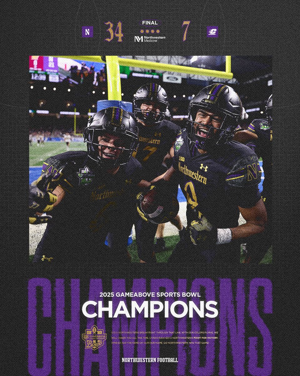 NUFBFamily's tweet image. BOWL CHAMPS 🏆