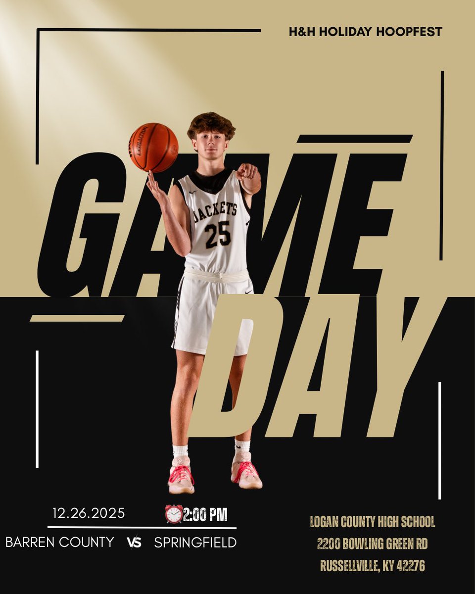 Coachgriggs's tweet photo. Game Day! The Jackets are back in action as we travel to Logan County for the H&amp;H Holiday Hoopfest. https://t.co/Ingtr74JIy