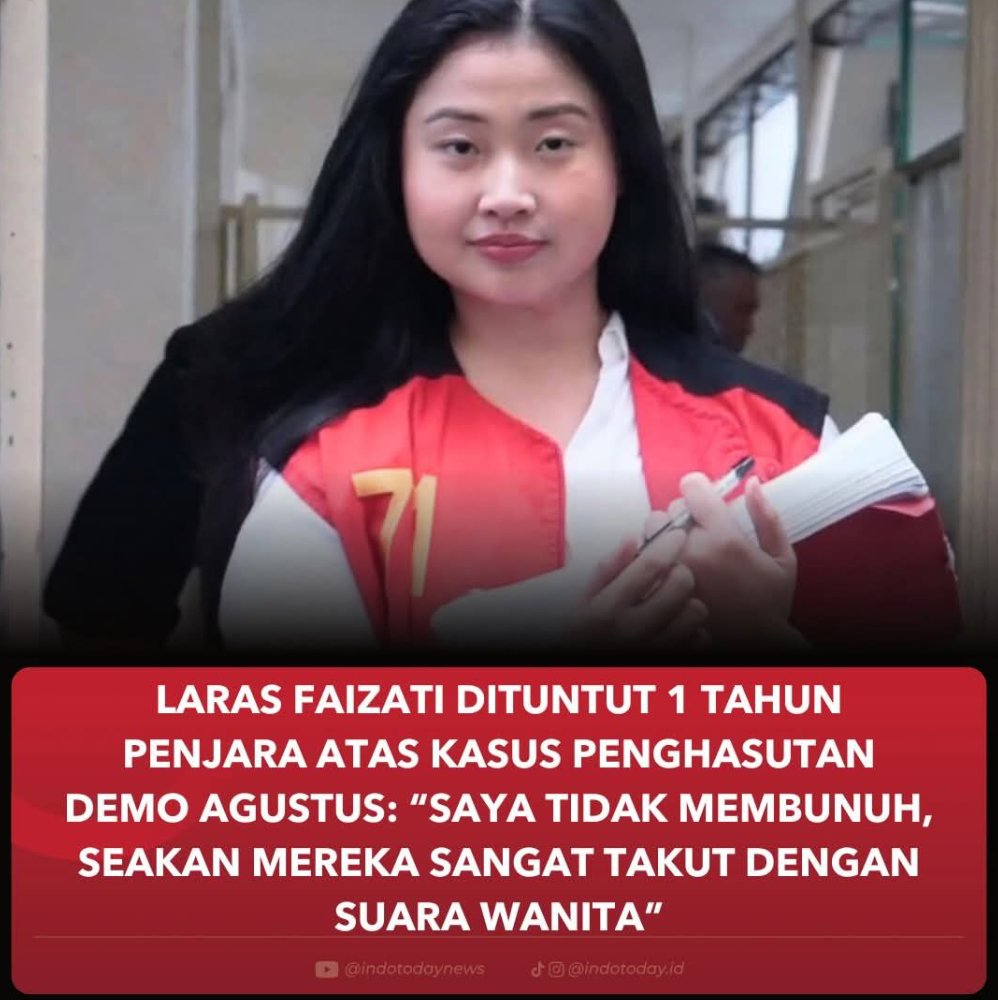 Kalau menghukum yang ngeritik pemerintah, berat banget! 

Bandingkan dengan 3 Polisi yang membunuh Affan yang cuma dihukum minta maaf &amp; Patsus.