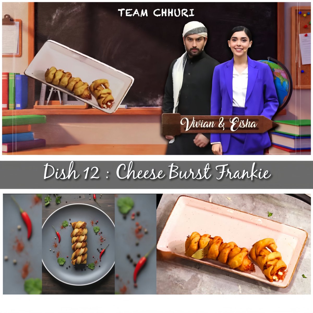 Week :- 3
Episode :- 6
Dish 12 :- Cheese Burst Frankie

Too much cheese or too much laughter? We’ll take both 🧀🤣
#VivianDsena and #EishaSingh take on the Cheese Burst Frankie, and things get messy, cheesy, and totally delicious 🌯✨

#VDians #LaughterChefs #LaughterChefs3