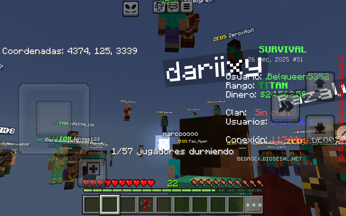 debilityvigna's tweet image. Bedrock haciendo de las suyas 😭 no puedo estar 2min en la mansión que ya me reinicia y me saca. Podrían avisar si en otro horario van a estar dando souvenir si les quedan? Porfis @pao_nyan @Boantek pd: ven a Willy? Se pasó por la mansión