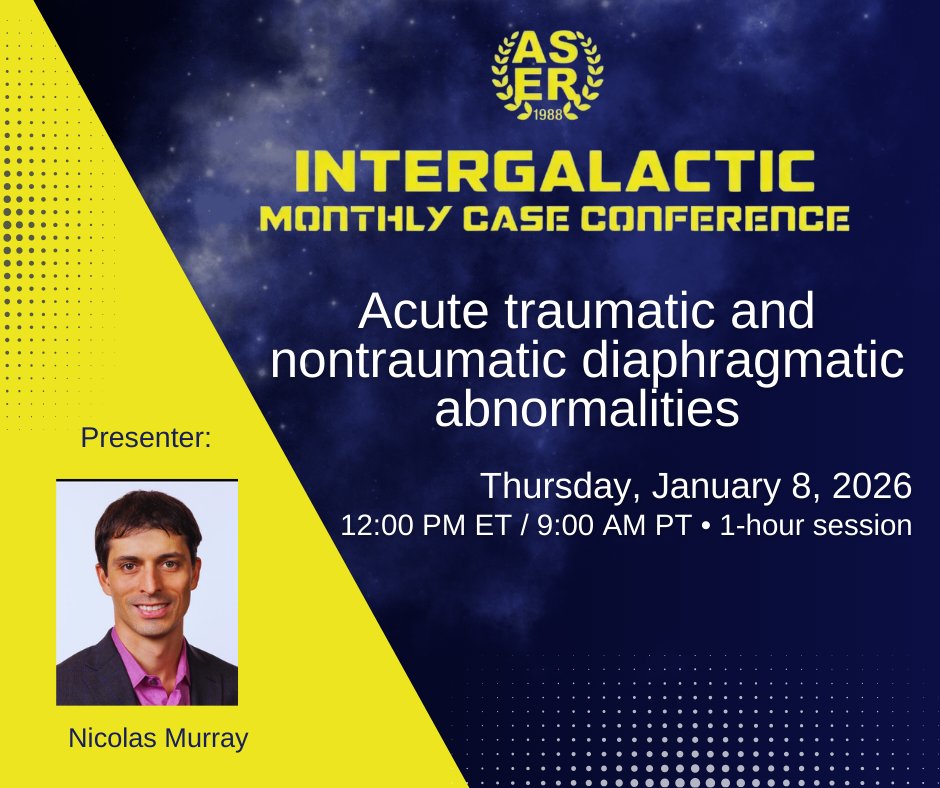 American Society of Emergency Radiology | ASER tweet media