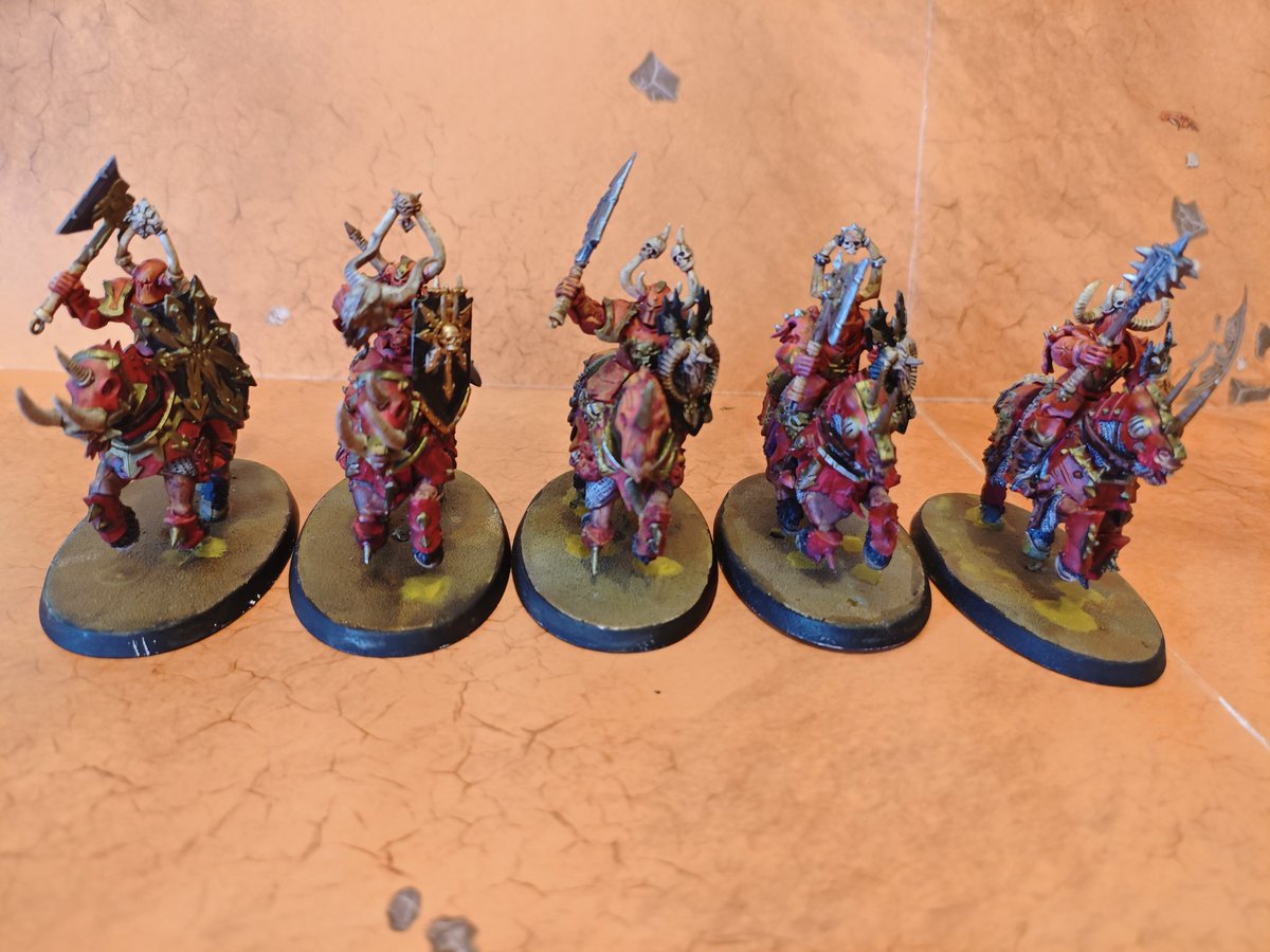 Khorne Knights finished
#AoS
#SlavetoDarkness
#chaos
