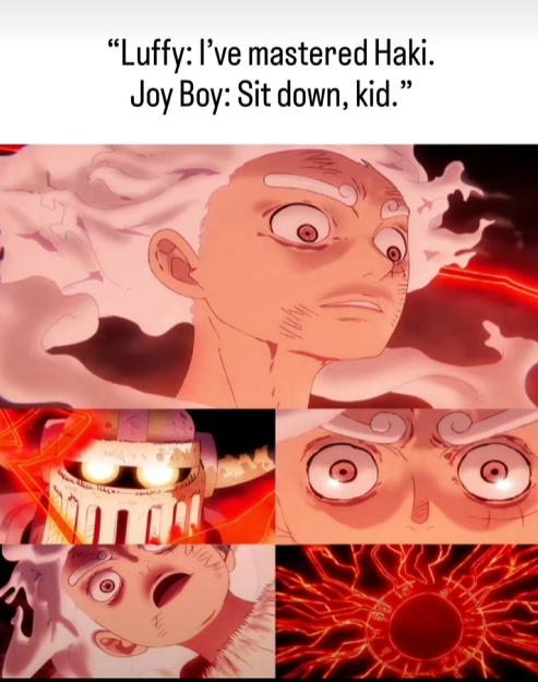 26_akiyama47652's tweet image. From "this is my peak" to "what is that power?" 💀💀

As kaido said: "Haki is everything"