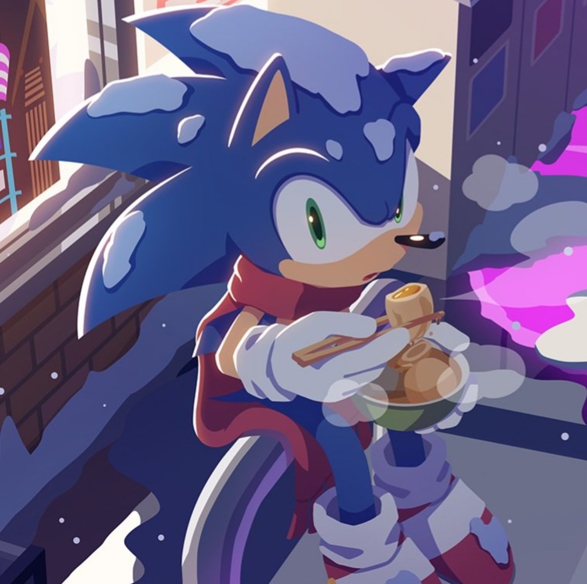 greyonthephone's tweet image. OH THATS. THATS THE SAME SCARF. #sonadow