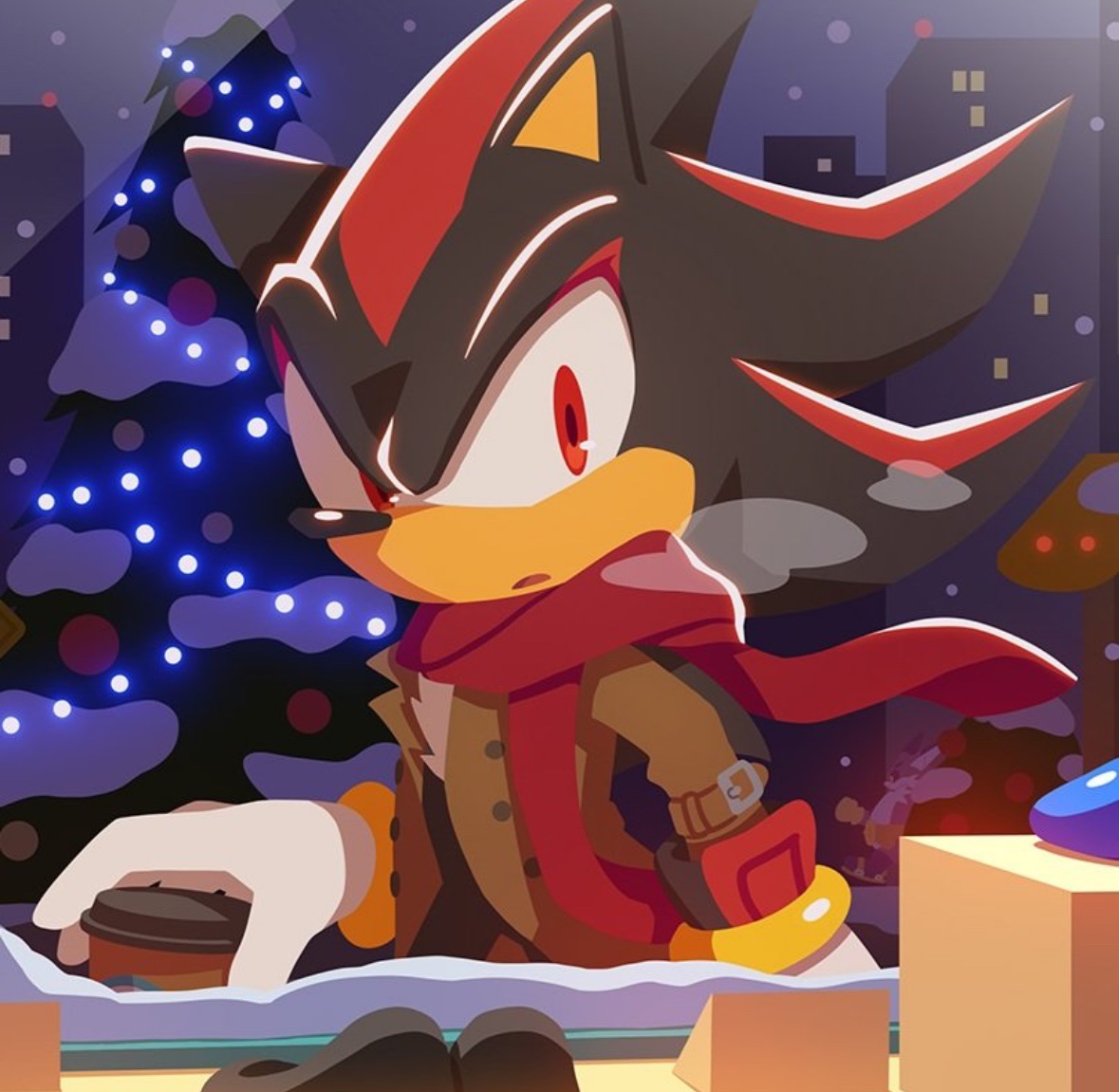 greyonthephone's tweet image. OH THATS. THATS THE SAME SCARF. #sonadow