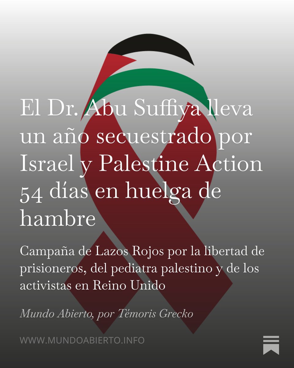 En una prisión israelí, el respetado pediatra y director de un hospital de Gaza, Dr. Hussam Abu Safiya, cumple un año secuestrado. Hay más de 9 mil palestinos encarcelados, de los que 3 mil 500 ( incluyendo a alrededor de 400 niños, 53 mujeres y 16 médicos) no tienen derecho a