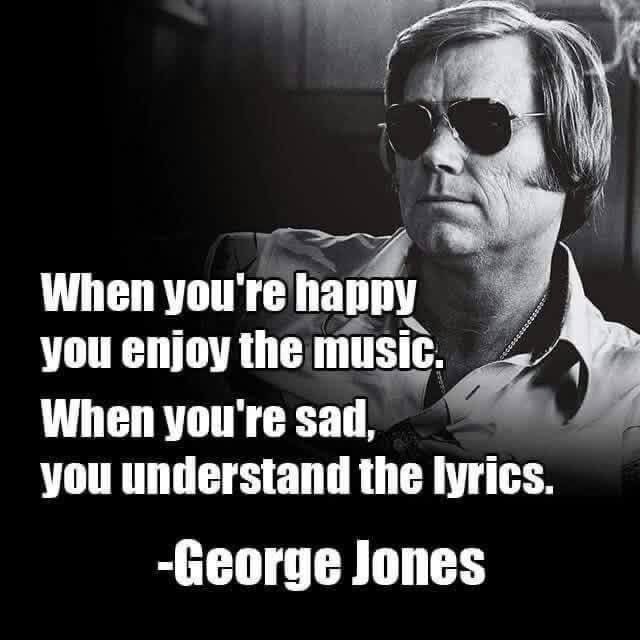 candacednewby's tweet image. Wise Words from George Jones