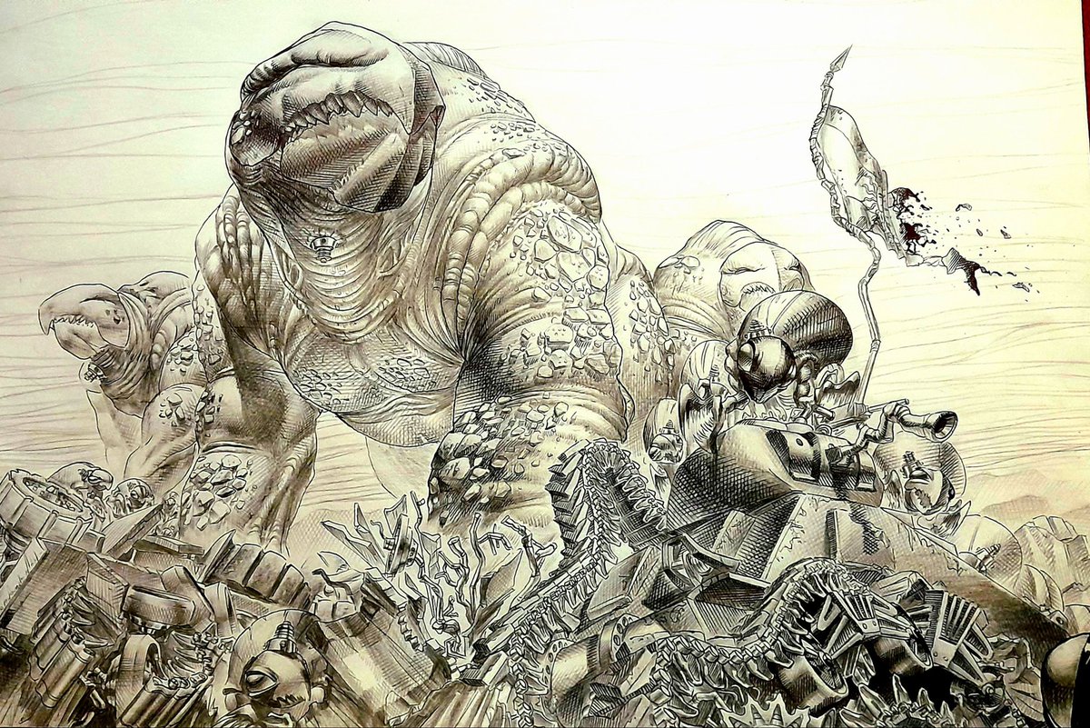 Homenaje a El Eternauta, hecho como tarea hace unas semanas.