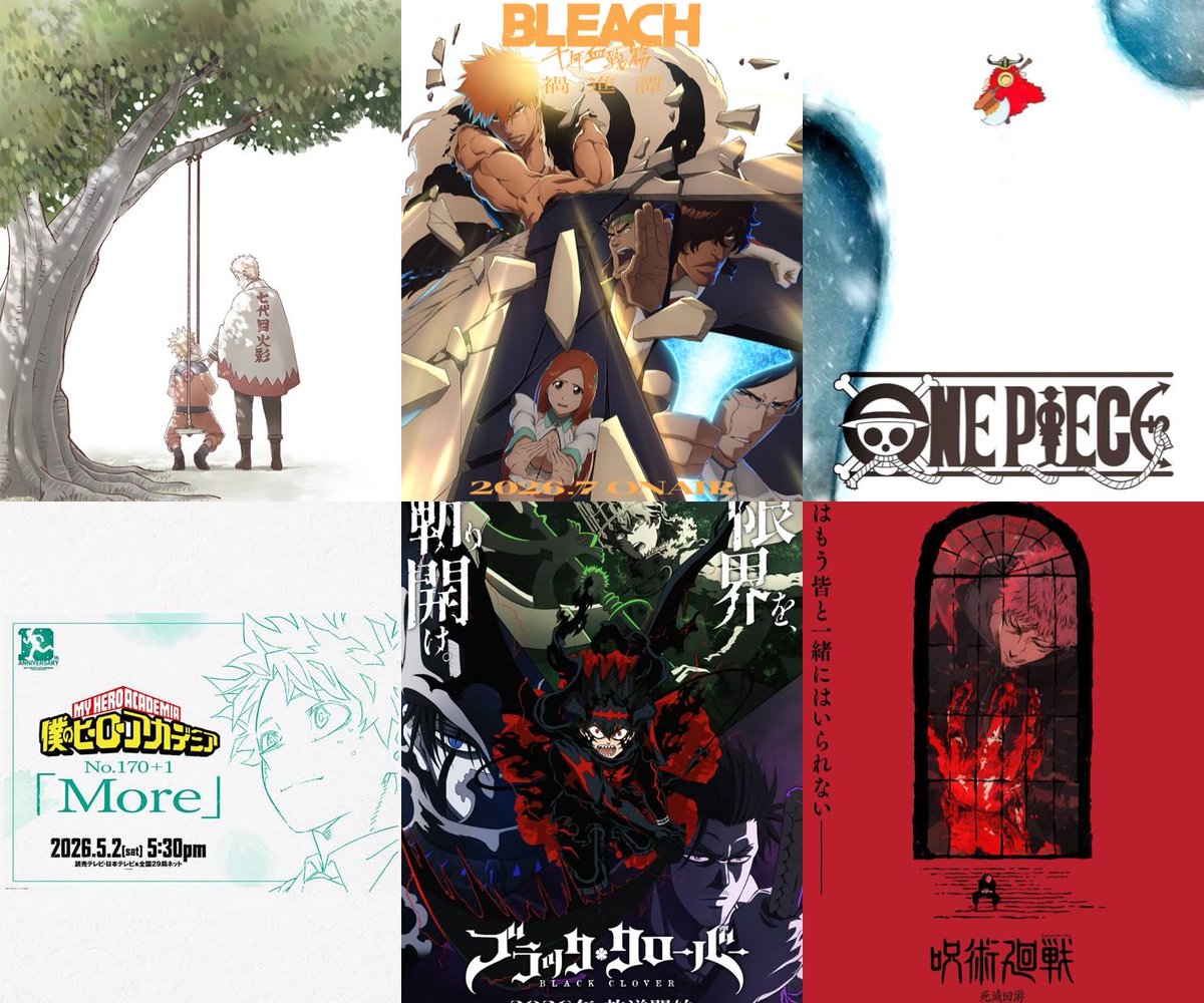 Promithean11's tweet image. Big 3 and their successors releasing new episodes the same year