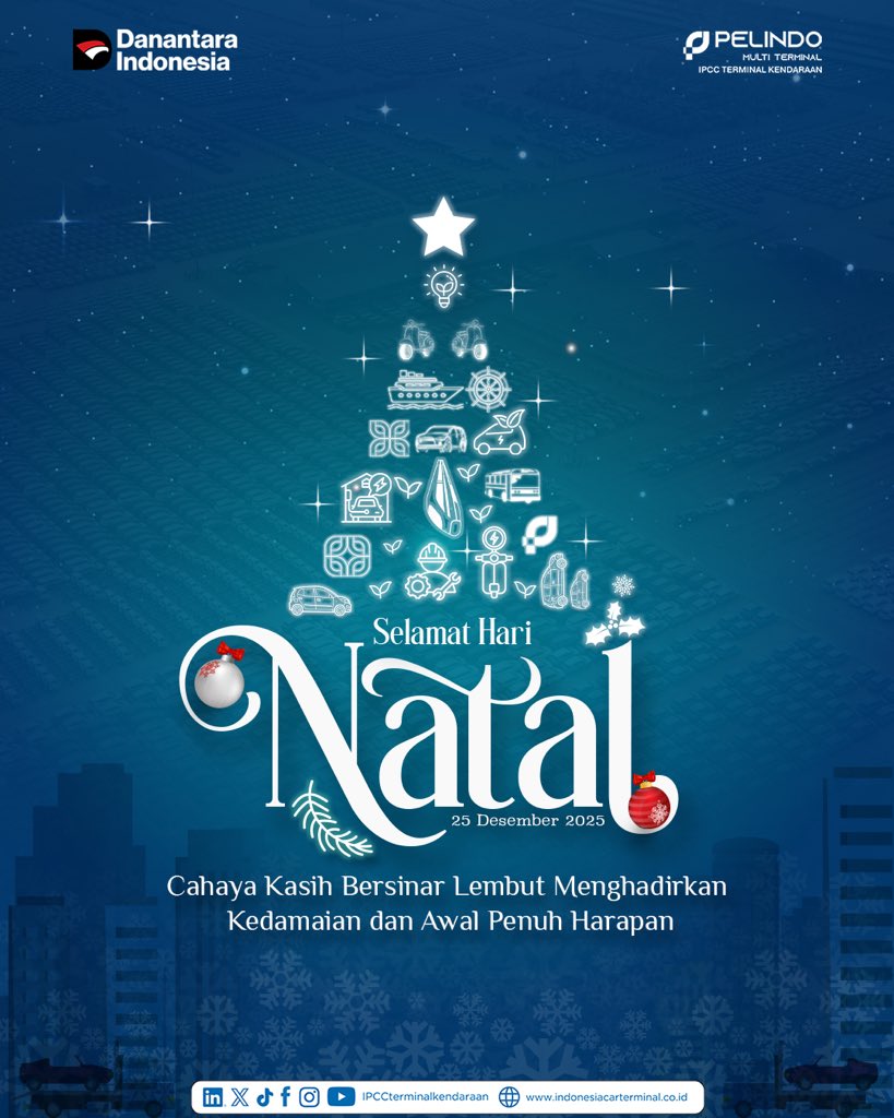 Selamat Natal bagi seluruh #SahabatIPCC

Semoga damai, kasih, dan harapan Natal menghadirkan ketenangan, memperkuat kebersamaan, serta menumbuhkan semangat melayani dengan tulus.