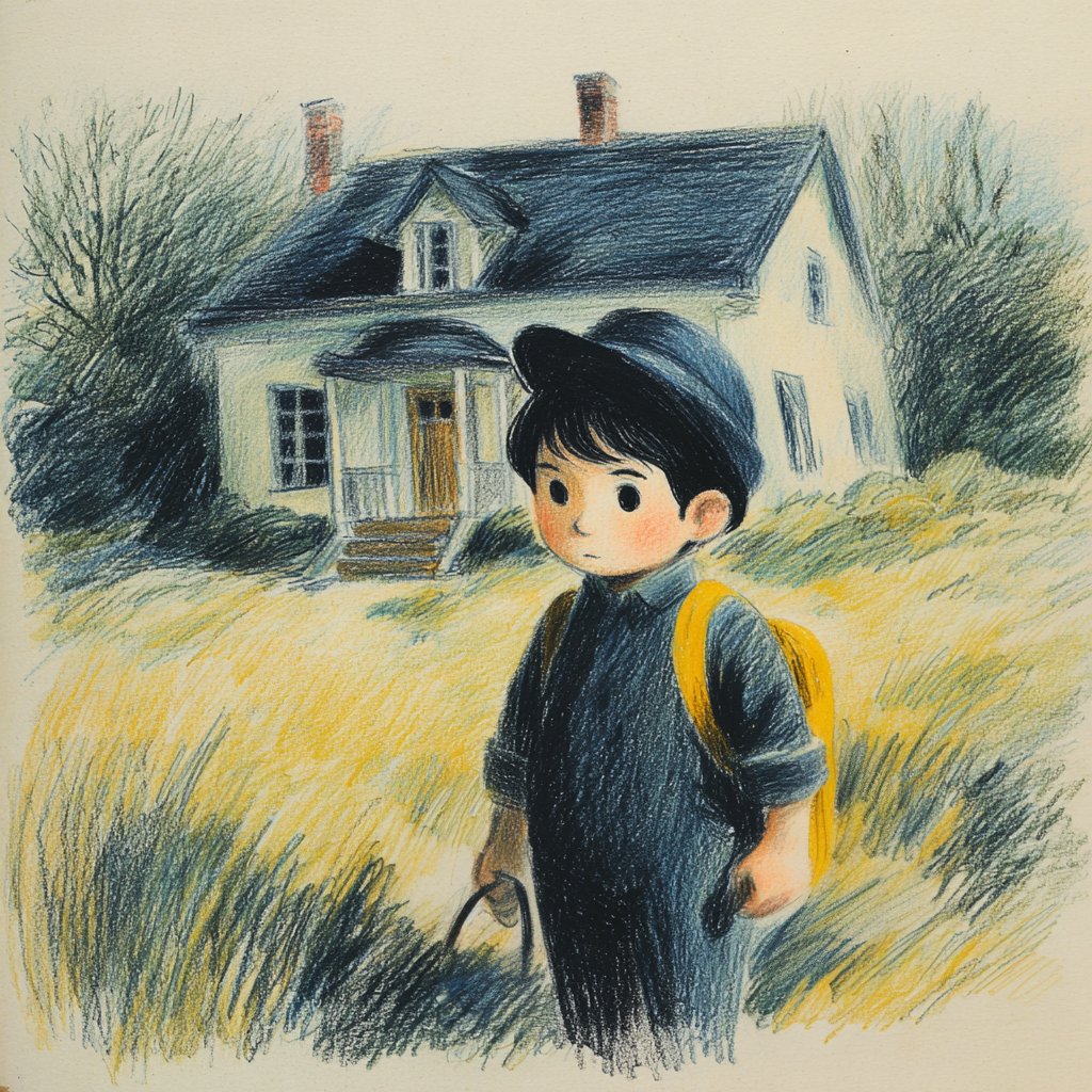 Vintage kids illustration set