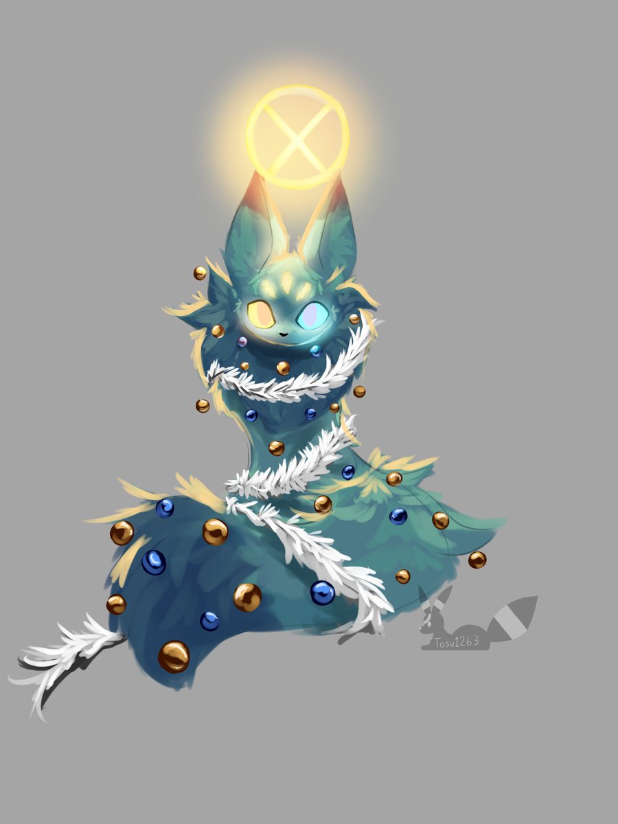 Tosu1263's tweet image. Merry (one day late) Scugmas!! Found this weird looking tree 

#Rainworld #rainworldfanart 

(also apologies for inactivity, burnout decided to pull a funny. Recovering with quick pieces like this one :3)