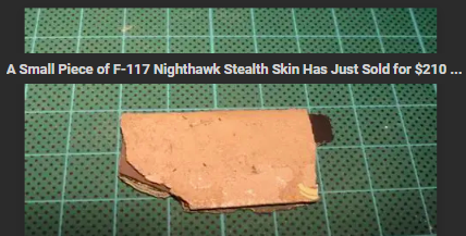 SolidStateBased's tweet photo. I'd worked on the team that developed the substrates for these stealth F-117 skins.  

Interesting work, except no details were offered on anything but the specs of our custom polyimide-based film to be delivered for secret further processing.  I guess these weapons programs require stealth all the way down the supply chain ... and apparently that strategy worked great!  
@engineers_feed @PeteHegseth @elonmusk