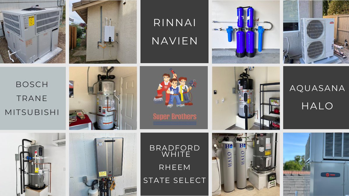 superbrothersca's tweet photo. 📹 Brand day: we install @BoschHomeUS, @BradfordWhiteCo, @NavienInc and more — certified pros. #HVAC #WaterHeating 🛠️ https://t.co/pVd7ffKCSh