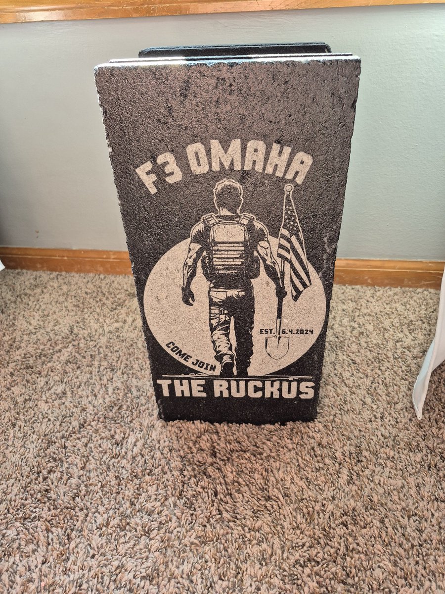 KilliansORiley's tweet image. 7 HIM of @F3Omaha joined me today shake off the holiday happiness food comas and get back to grinding! Thanks for having me out @BlockPartyF3 ! P.S. check out this work of ART the wonderful site q hooked me up with!!