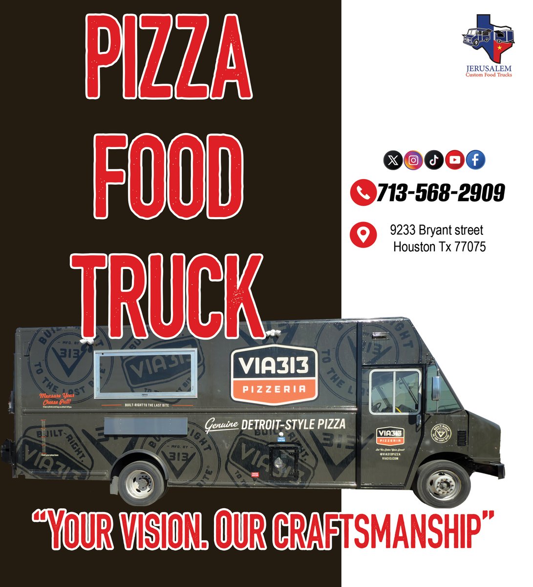 Custom-built to match the concept. 📷
From the design to the kitchen, this pizza food truck reflects what we do best.
Your vision, our craftsmanship. 📷📷
📷713-568-2909
📷9233 Bryant street Houston, TX 77075
#merrychristmas #foodtrucks #foodtrailer #jrs #foodtruckshouston #usa