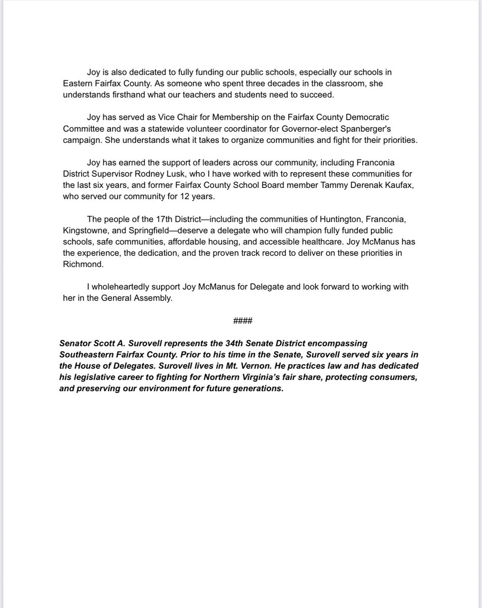 Senator Scott Surovell - ssurovell.bsky.social tweet media