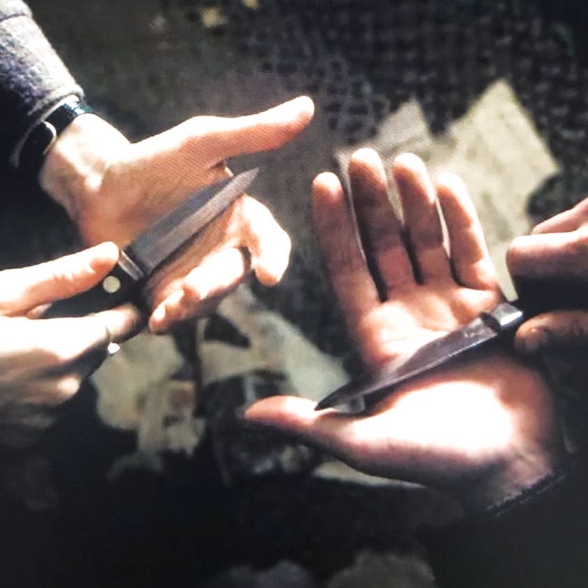 Djancyss's tweet image. The concept of Jonathan and Nancy years later after moving on from each other and their new significant others asking why there’s a scar on their hand