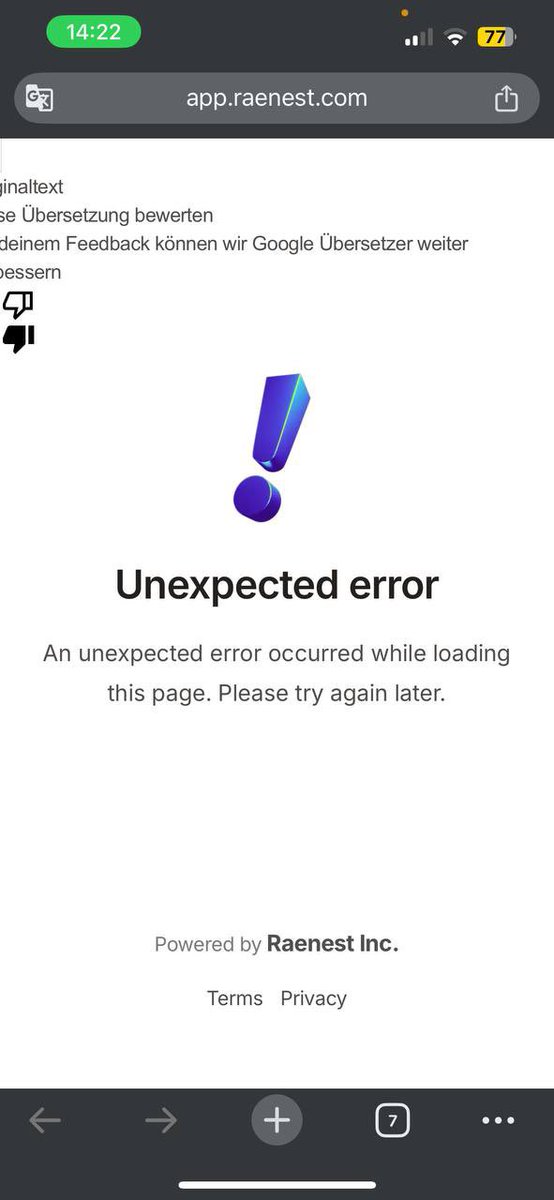 Prevail090's tweet photo. @RaenestApp Hello please why is your invoice not working i send an invoice to my client in Germany this is Whats showing after clicking on the link https://t.co/kLX8rs9n0W