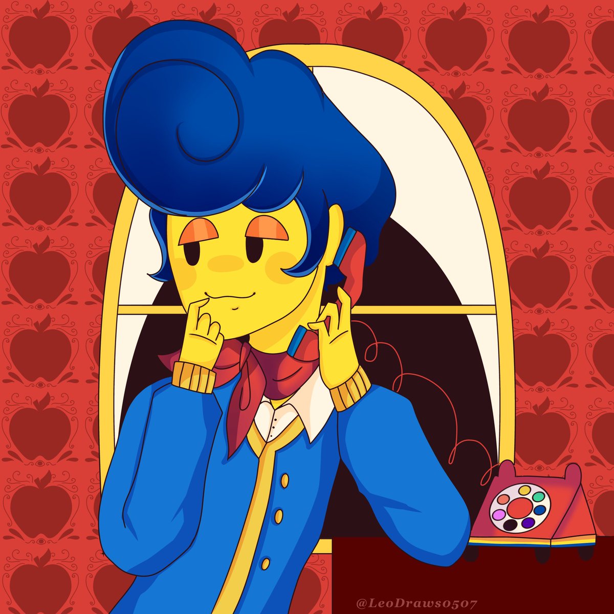 LeoDraws0507's tweet photo. Number 1 attempt of a different style of making Wally Darling ✨🍎. #welcomehomearg
#WallyDarling 
#welcomehomepuppetshow
#welcomehome
#savewelcomehome #welcomehomeart https://t.co/9JQnnKSlIG