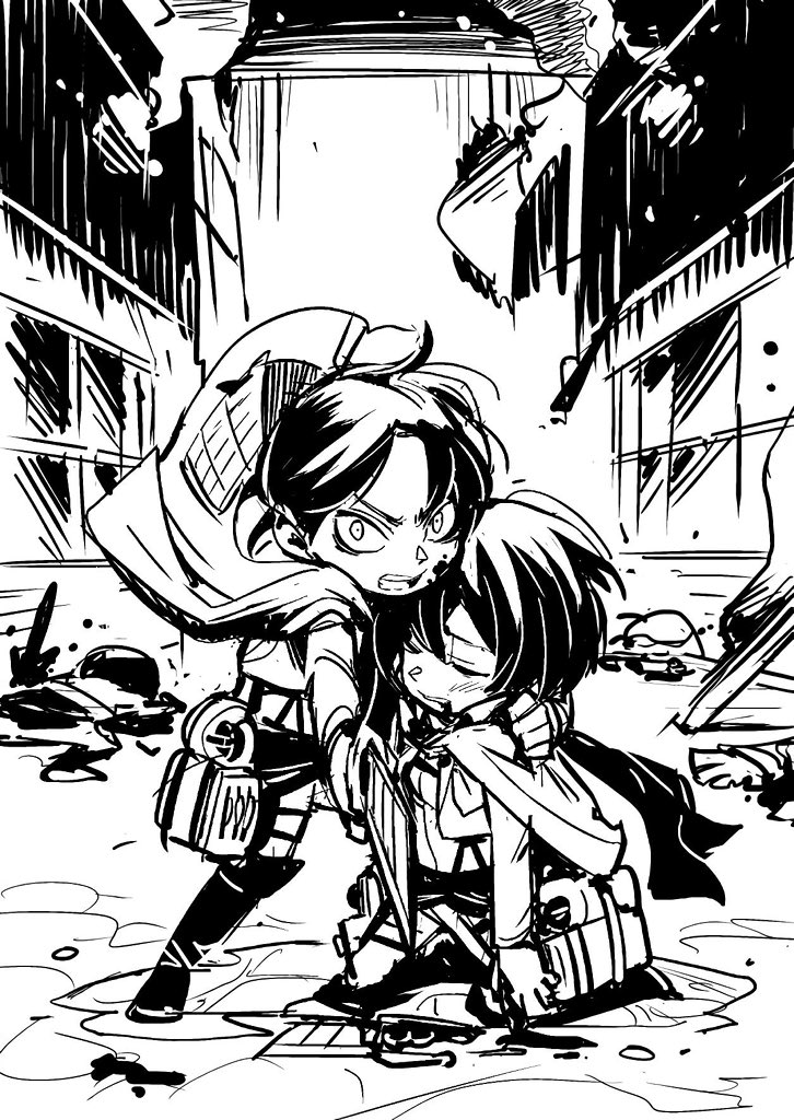 mdemoroha's tweet image. eren is the definition of "touch her and you die"