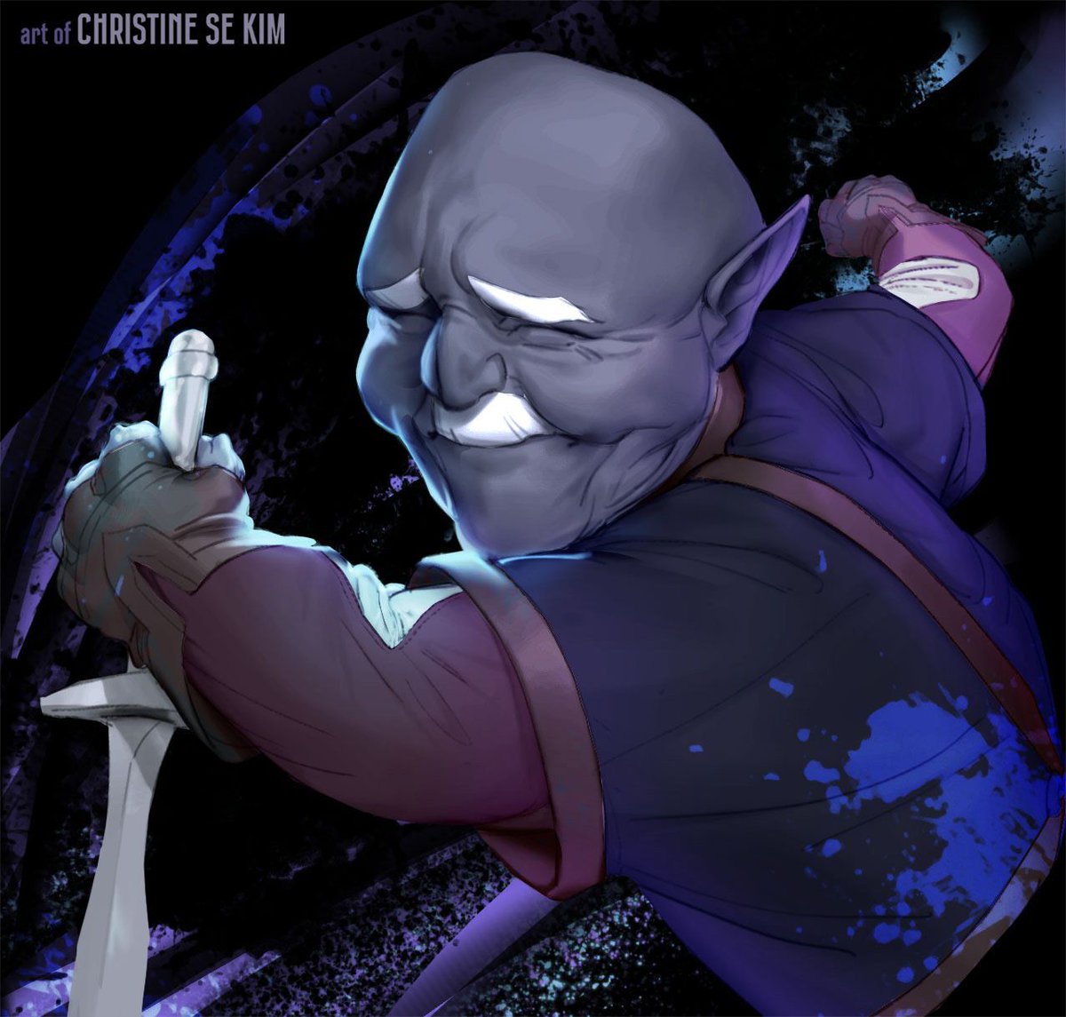 my old deep gnome svirfneblin rogue pc from last year~

#dnd #characterdesign #art #oc