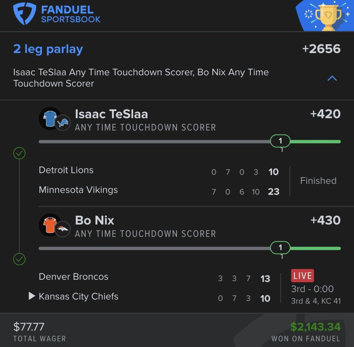 Sharpstacktips's tweet image. EASY CASH ✅✅🥳🥳 

TAP THE LINK ON MY BIO TO JOIN ✅

#GamblingX | #PrizePicks | #Underdog | #CS2 | #Dota2 | #LeagueOfLegends | #eSports | #GamblingTwitter #TennisPicks #CFB #NFL #fanduelparlays