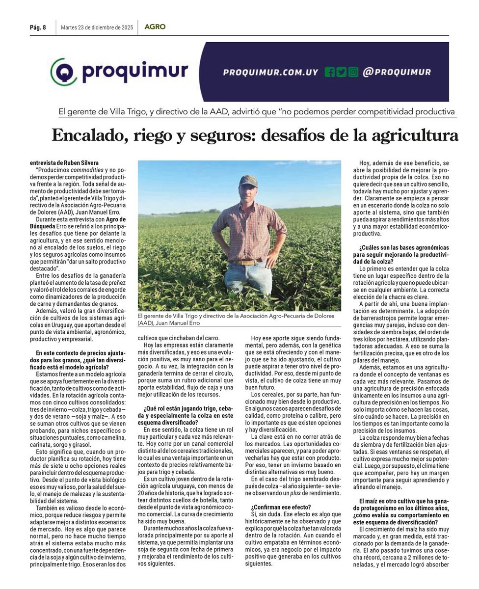 Compartimos nota a Juan Manuel Erro en Agro Búsqueda 👇

Leer aquí nota completa: drive.google.com/drive/folders/…