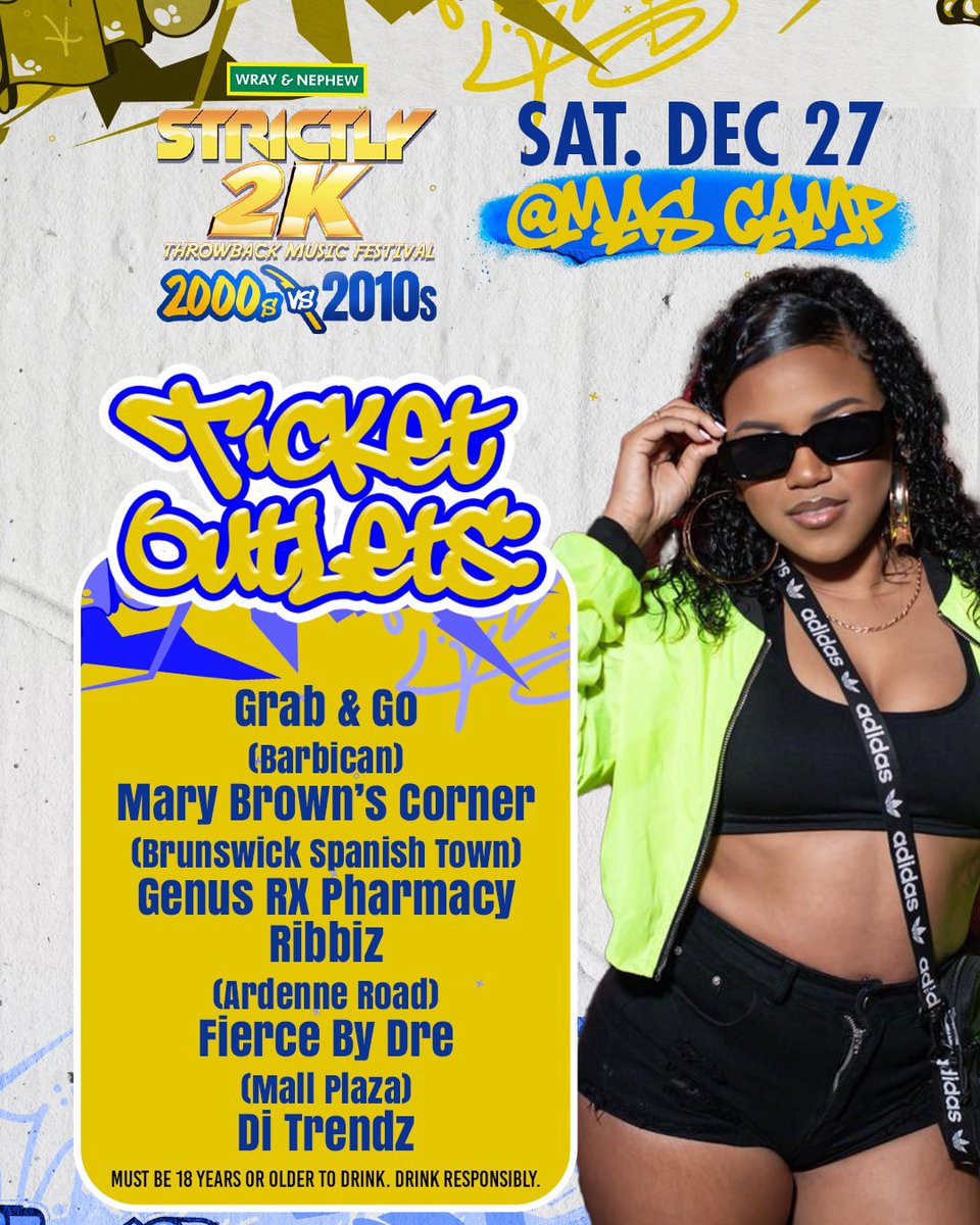🗣️ TOMORROW IS THE BIG DAY! 🗣️ 

Check out our ticket outlets and the one closest to you or click the link in our bio to get your tickets! 

😎 Drink FREE all night! 🍻
😎 Rep your era! 🤩

#Strictly2K #BestOfThe2000s #BestOfThe2010s