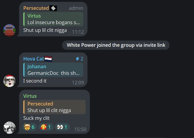 _kolva's tweet image. Average white nationalist groupchat be like