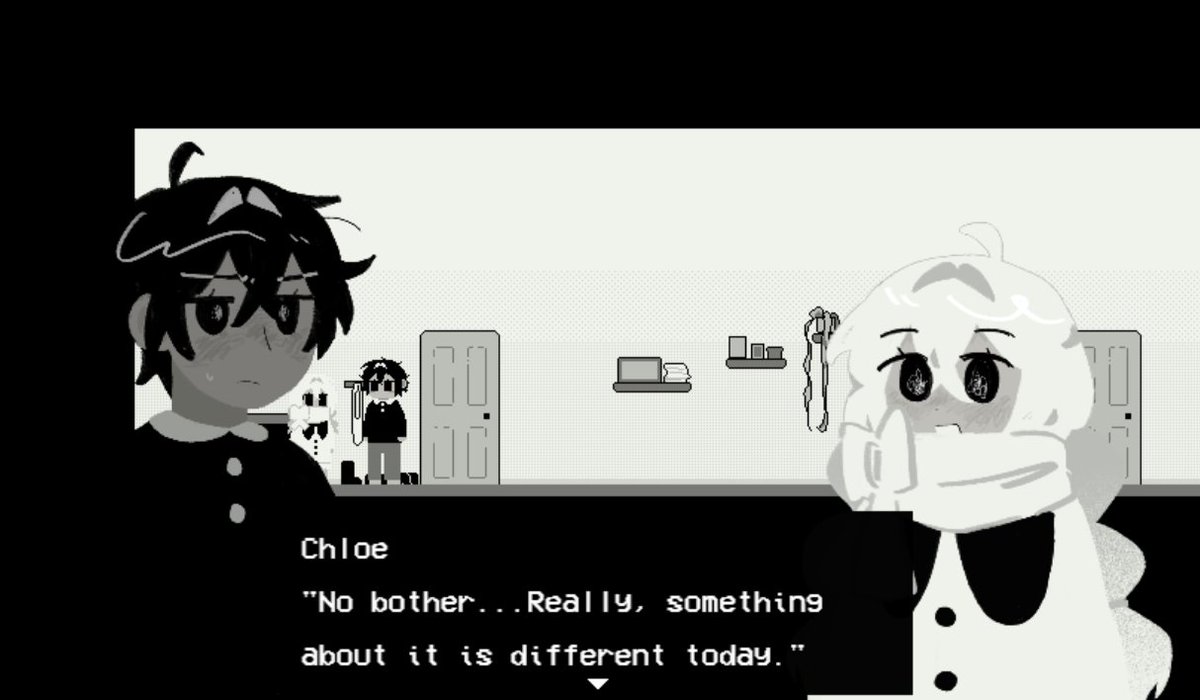 teocrsh's tweet image. happy holidays!
🎄❄️
'eve, merry, happy' is a holidays-themed psych horror game currently in development. it follows a young woman during the three happiest days of the year. it will be released in 2026!
#indiedev #rpgmakergame