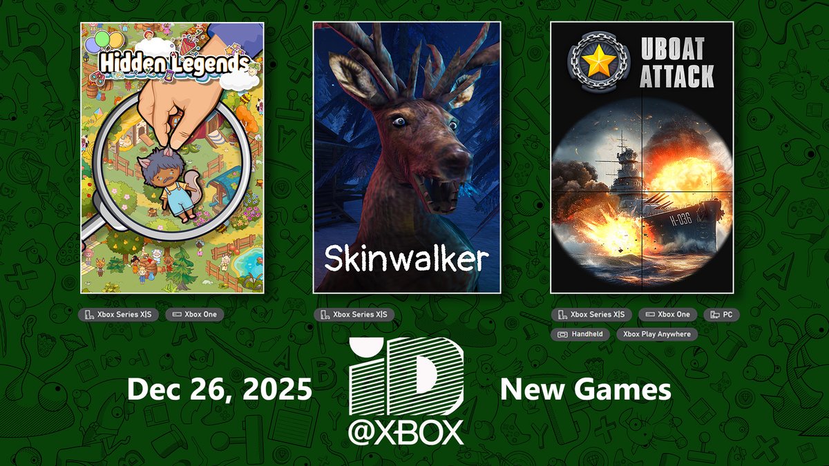 Let's keep it going! 3 More Indies launching on Xbox today! 💚 If you're looking for creepy horrors, hidden object adventures, or naval warfare take a look at what's new!

Find links to each game in the comments below! 🔗 ⬇️