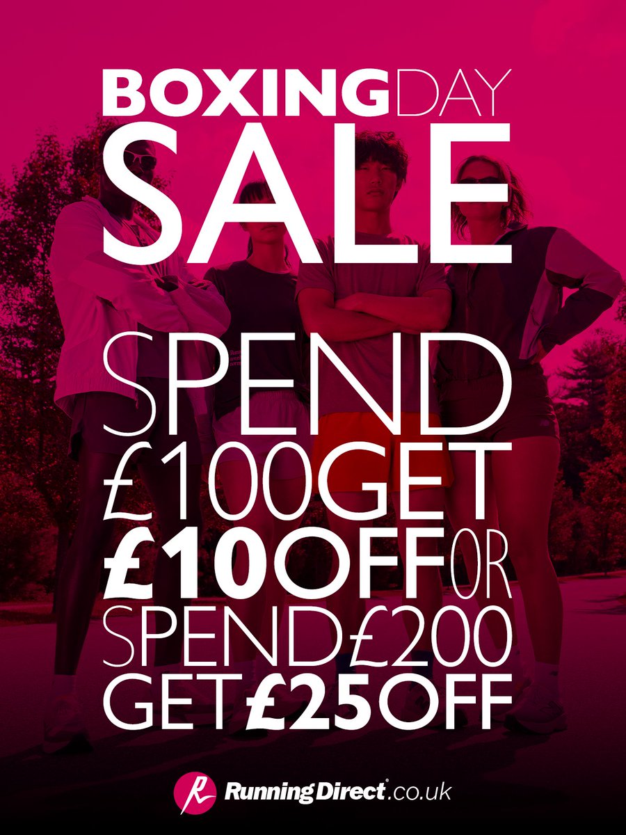 Boxing Day Sale is LIVE! 🥊 Spend £100, get £10 off. Spend £200, get £25 off: ow.ly/w7N730sSalQ